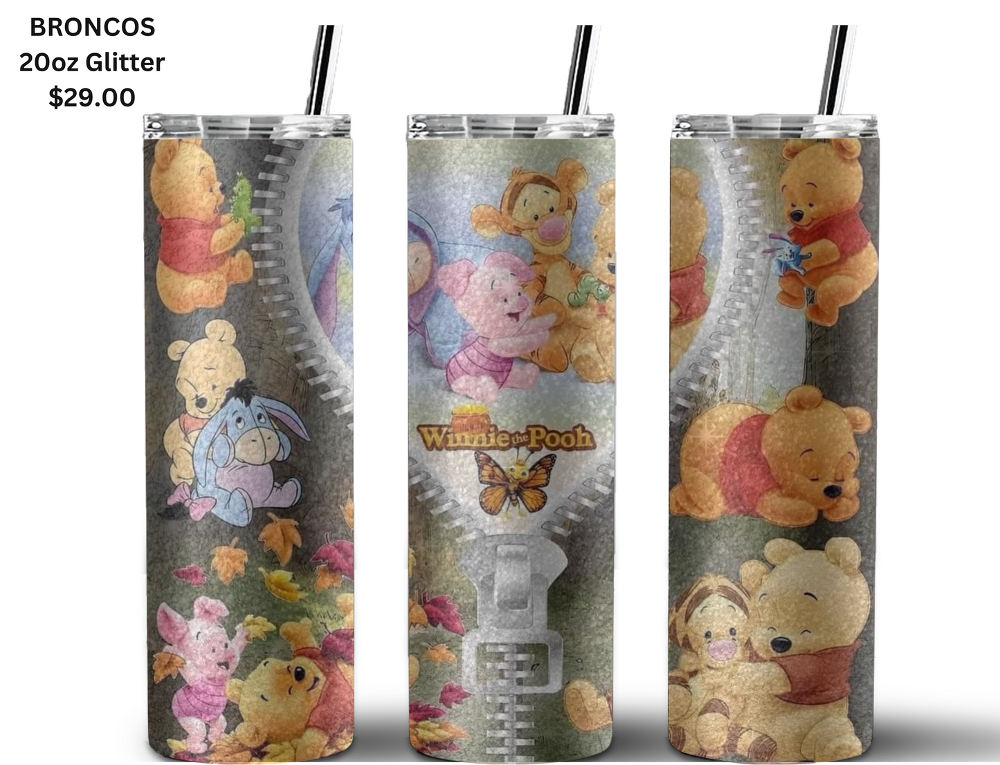 Winnie The Pooh Zip Up Tumbler