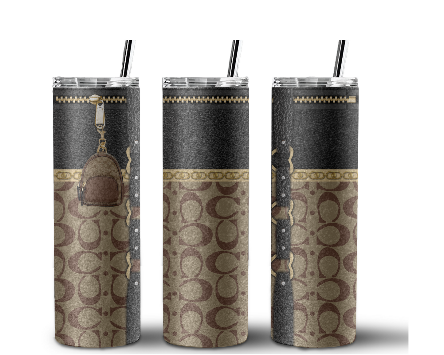 Coach Handbag Inspired Tumbler (027)