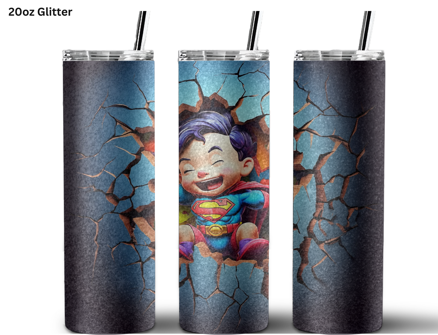 Baby Superman Wall Break Tumbler