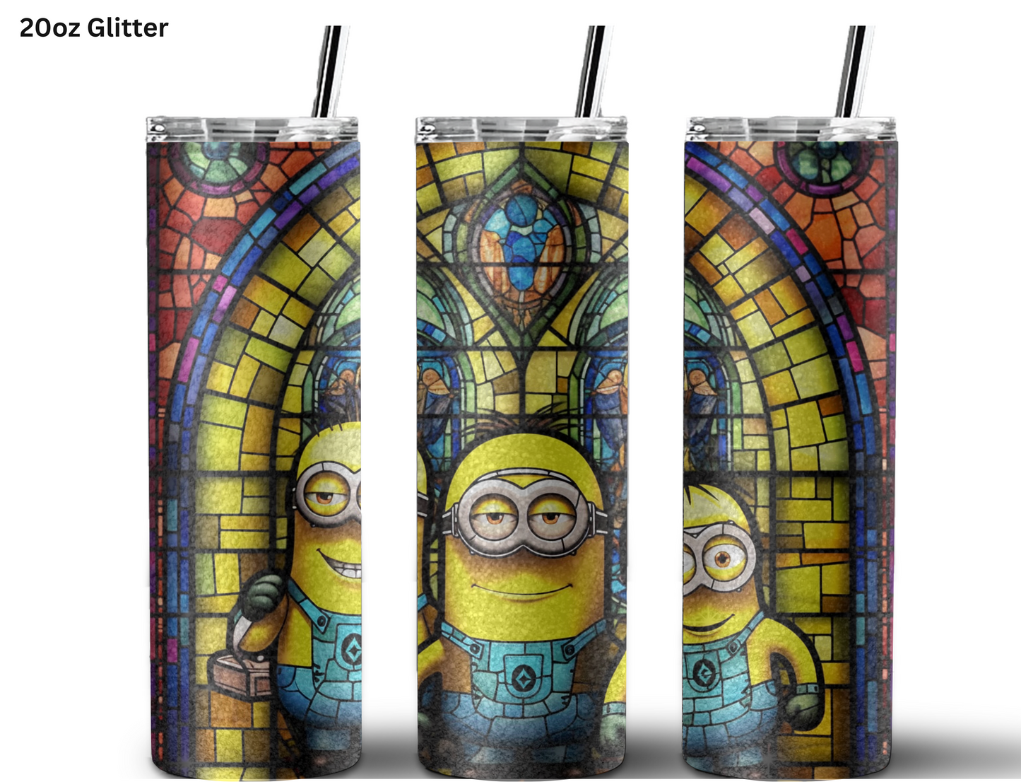 Minions Stained Glass Tumbler