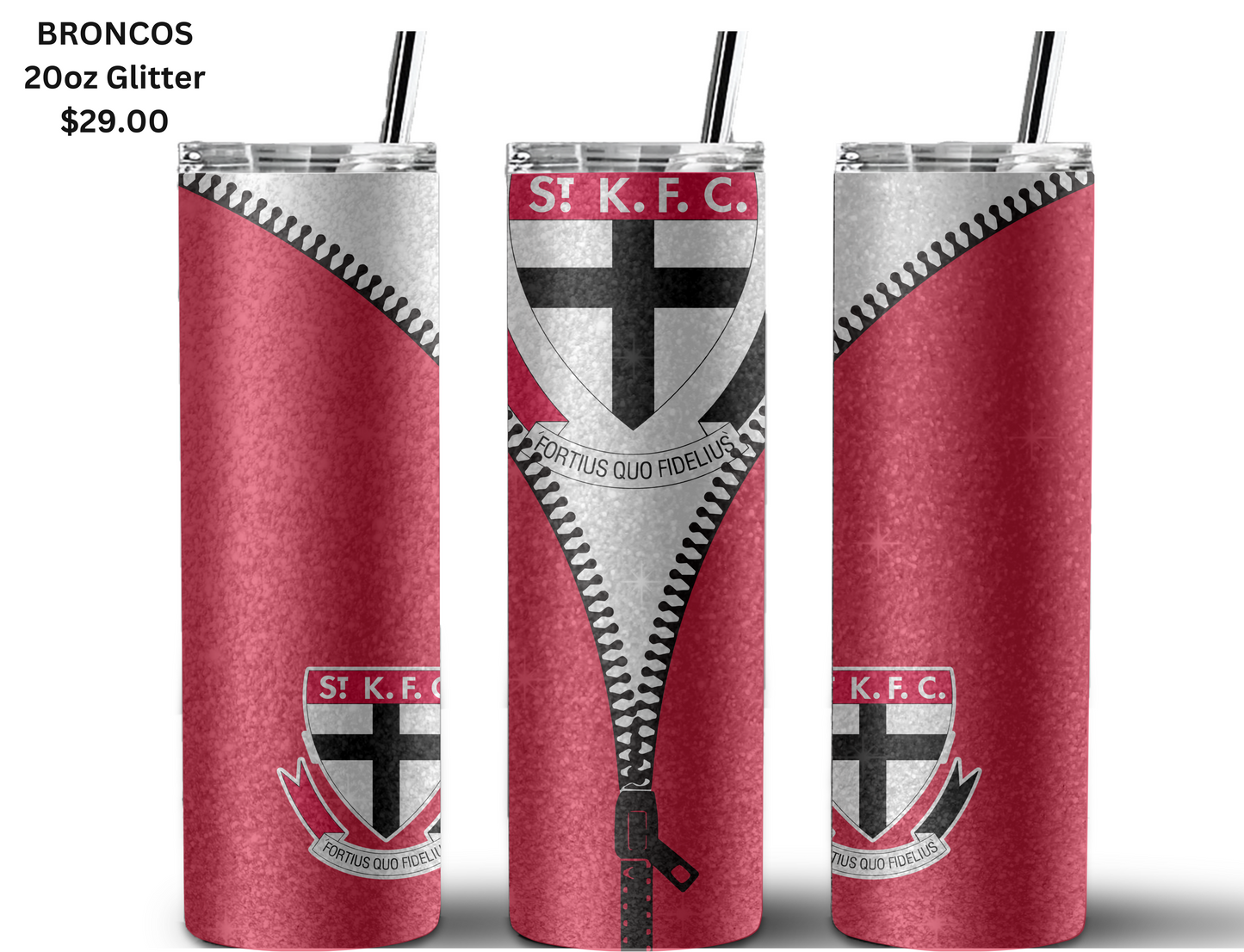 St Kilda AFL Zip Tumbler