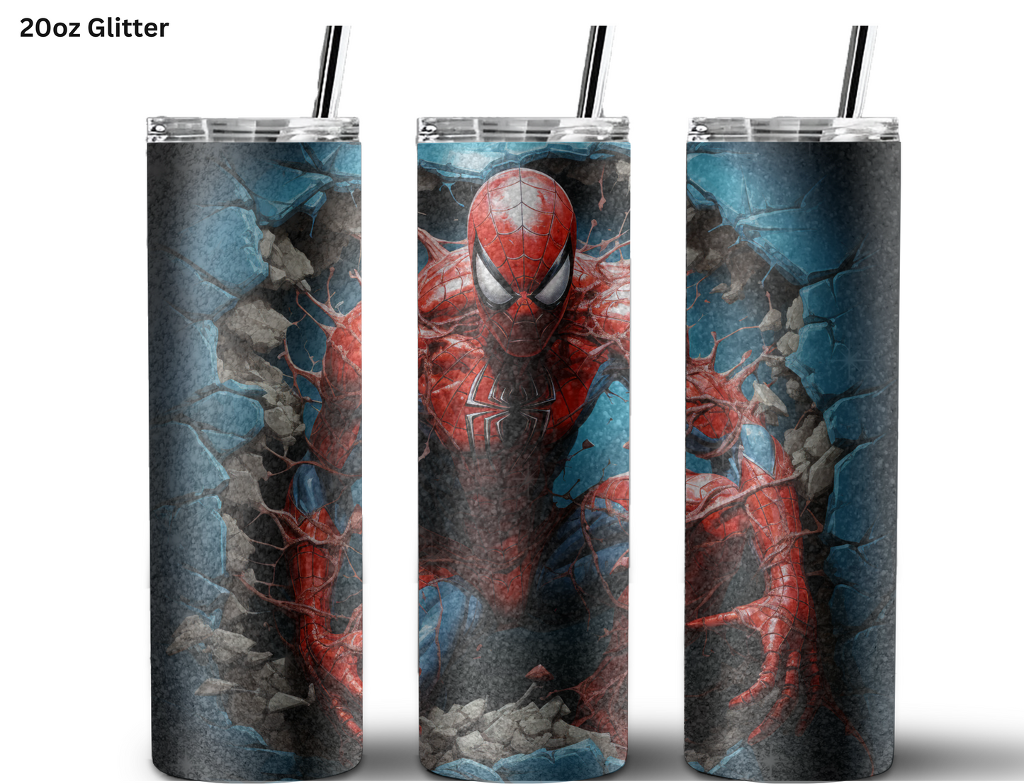 Spiderman (Crouch) Wall Break Tumbler