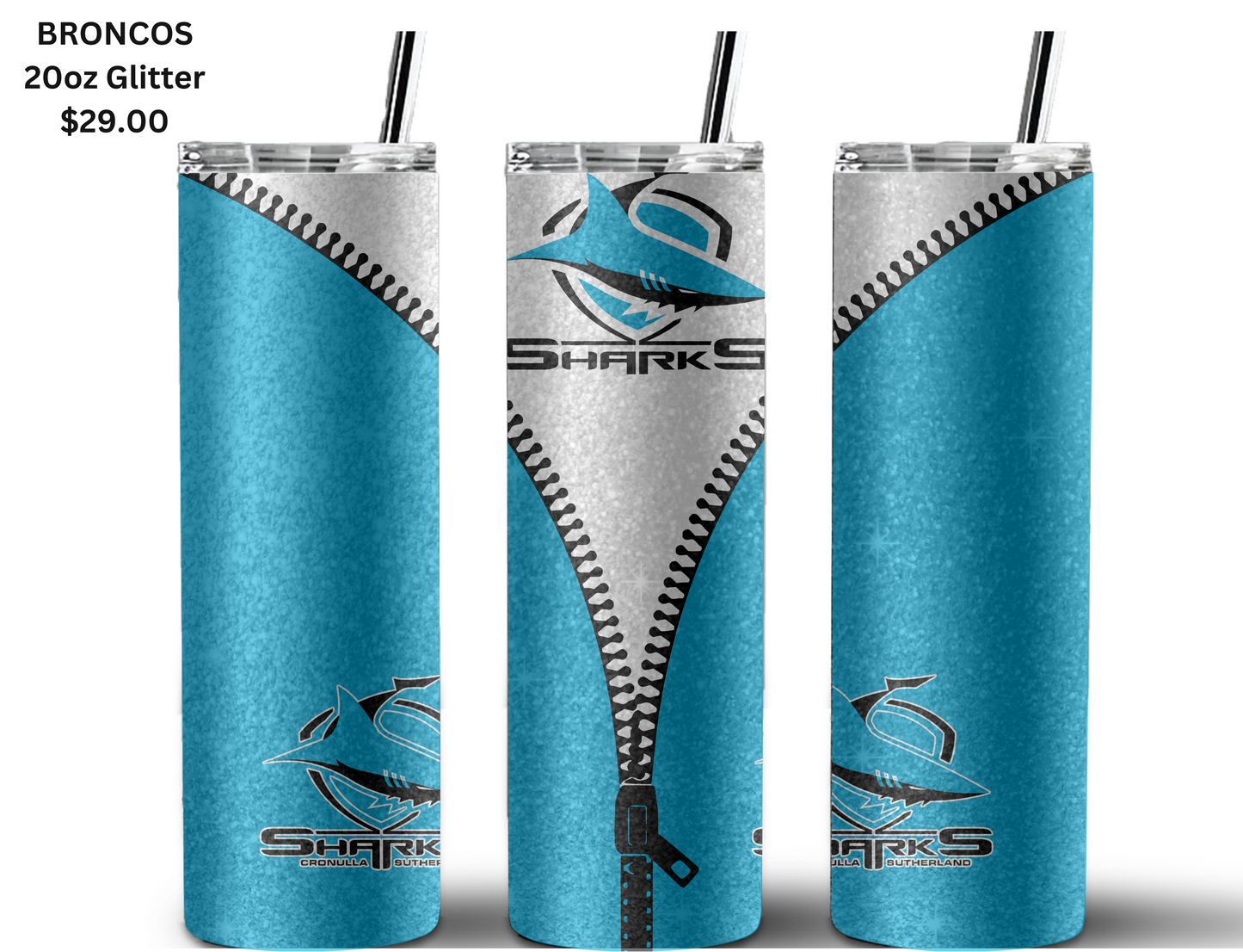 Cronulla Sharks NRL Zip Tumbler