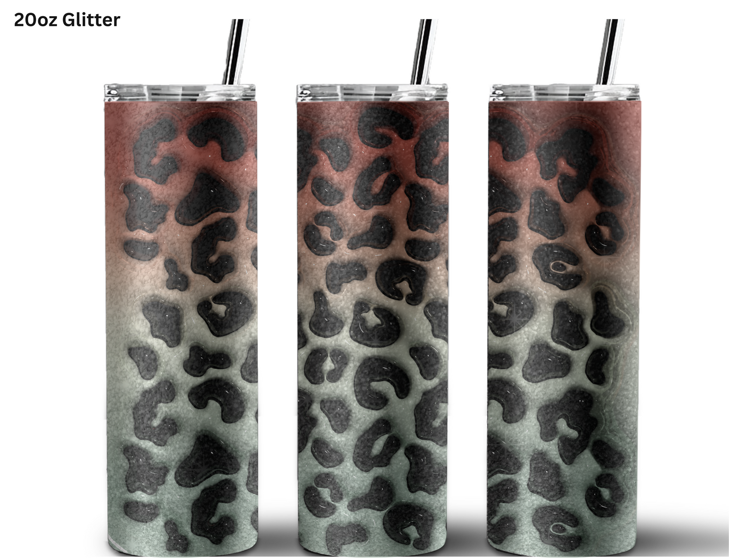 Animal Print - Scarlett & Olive Green Tumbler