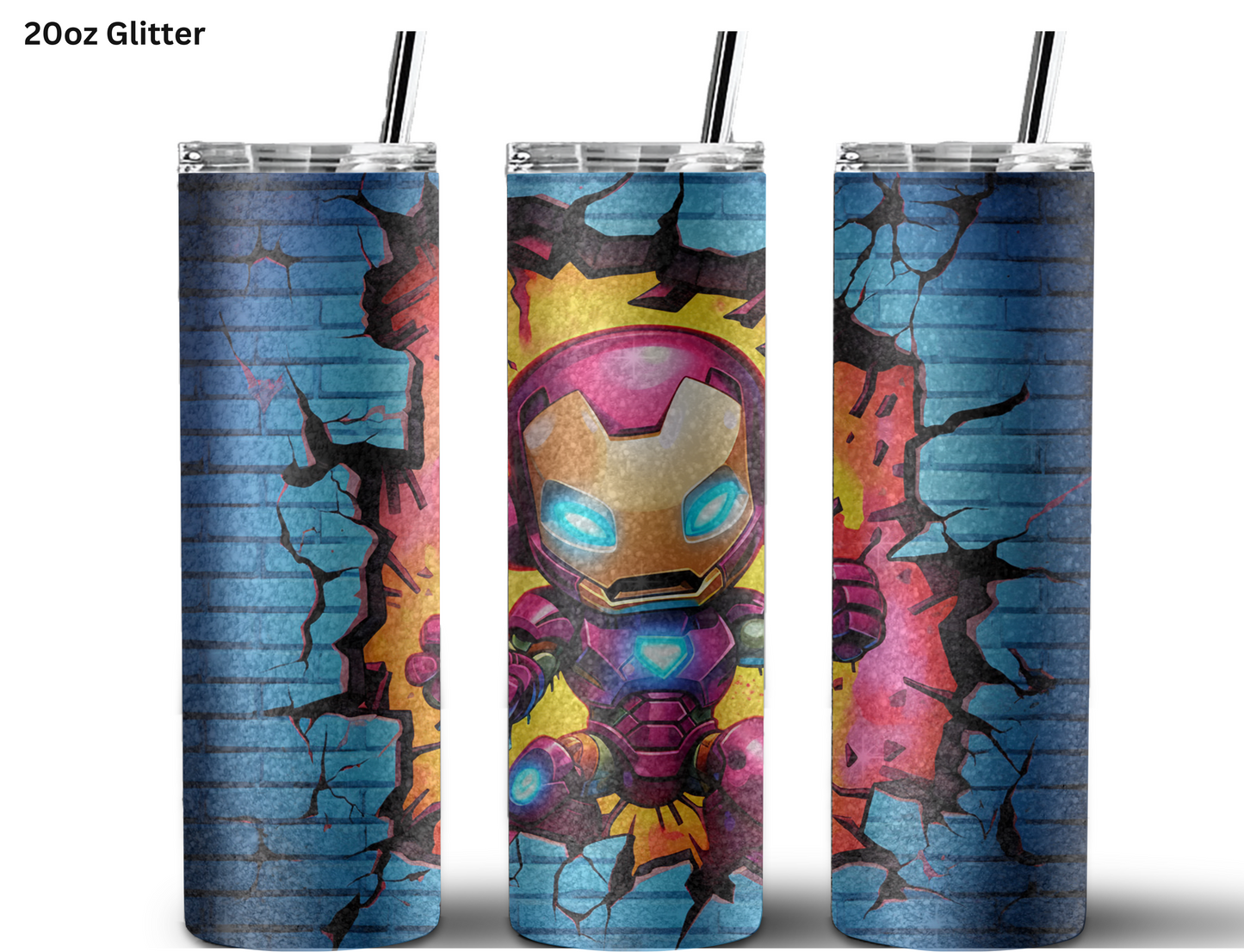 Baby Iron Man Wall Break Tumbler