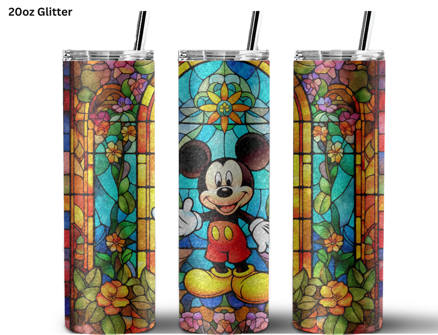 Mickey Stained Glass Tumbler