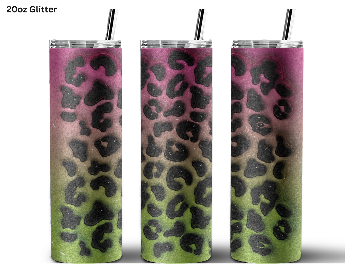 Animal Print - Fuchsia Tumbler