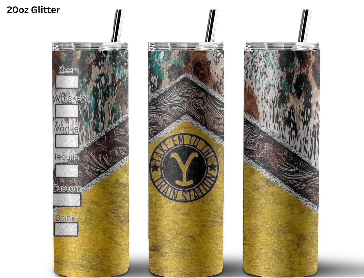 Yellowstone Take Em To The Train Station Tumbler