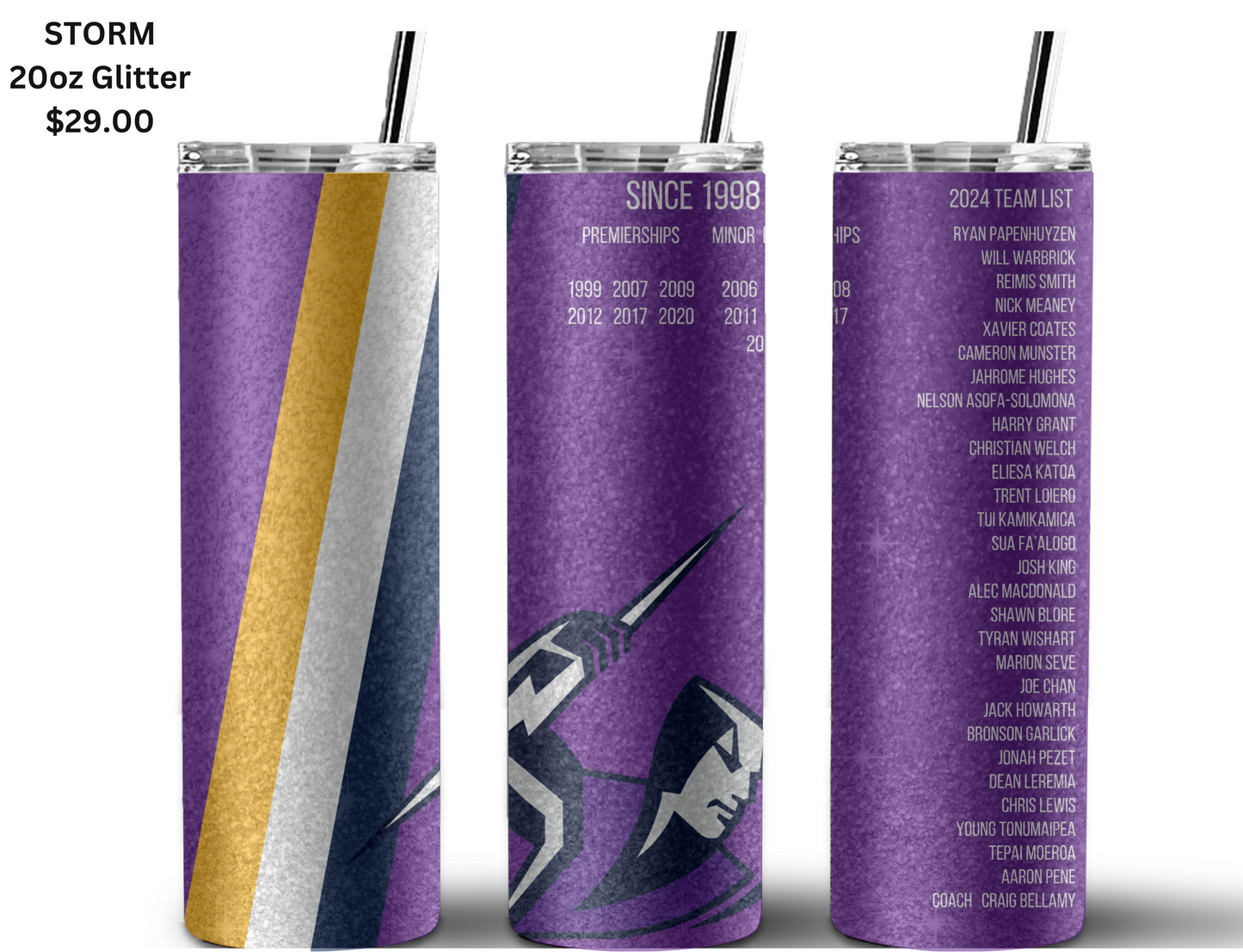 Melbourne Storm 2024 Fan Tumbler