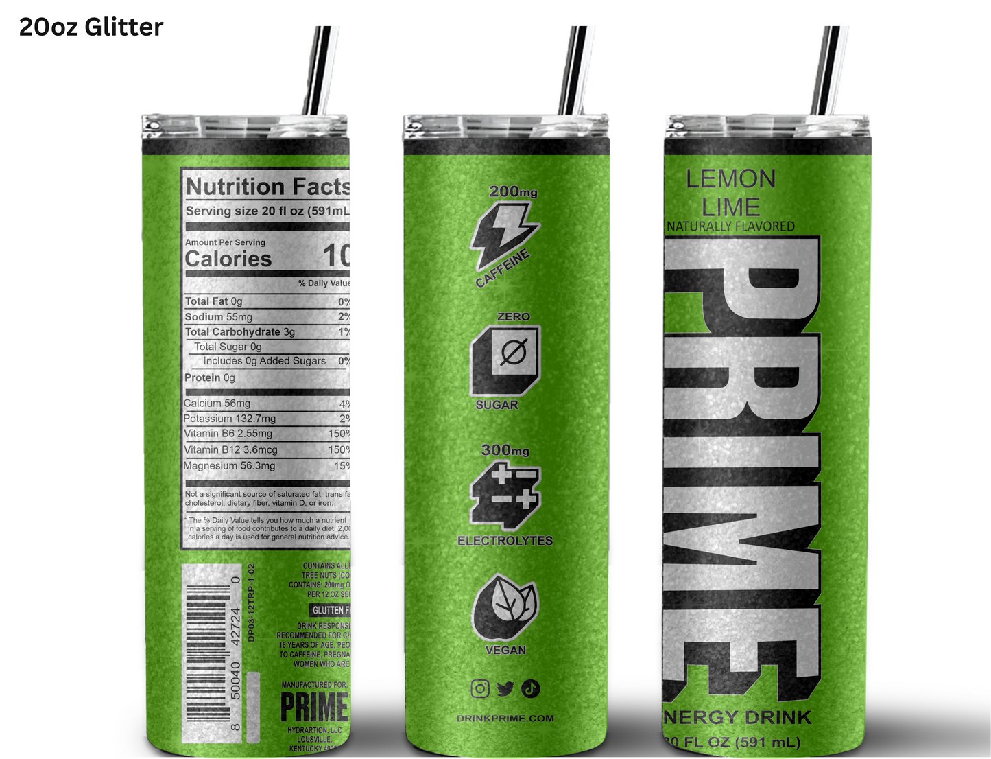 Prime Lemon Lime Tumbler