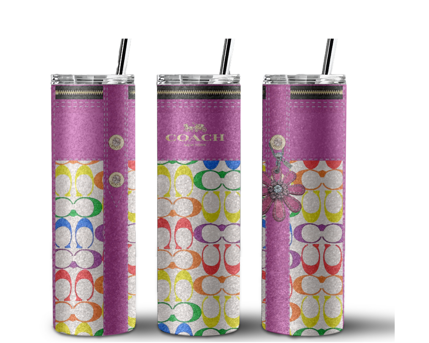 Coach Handbag Inspired Tumbler (092)