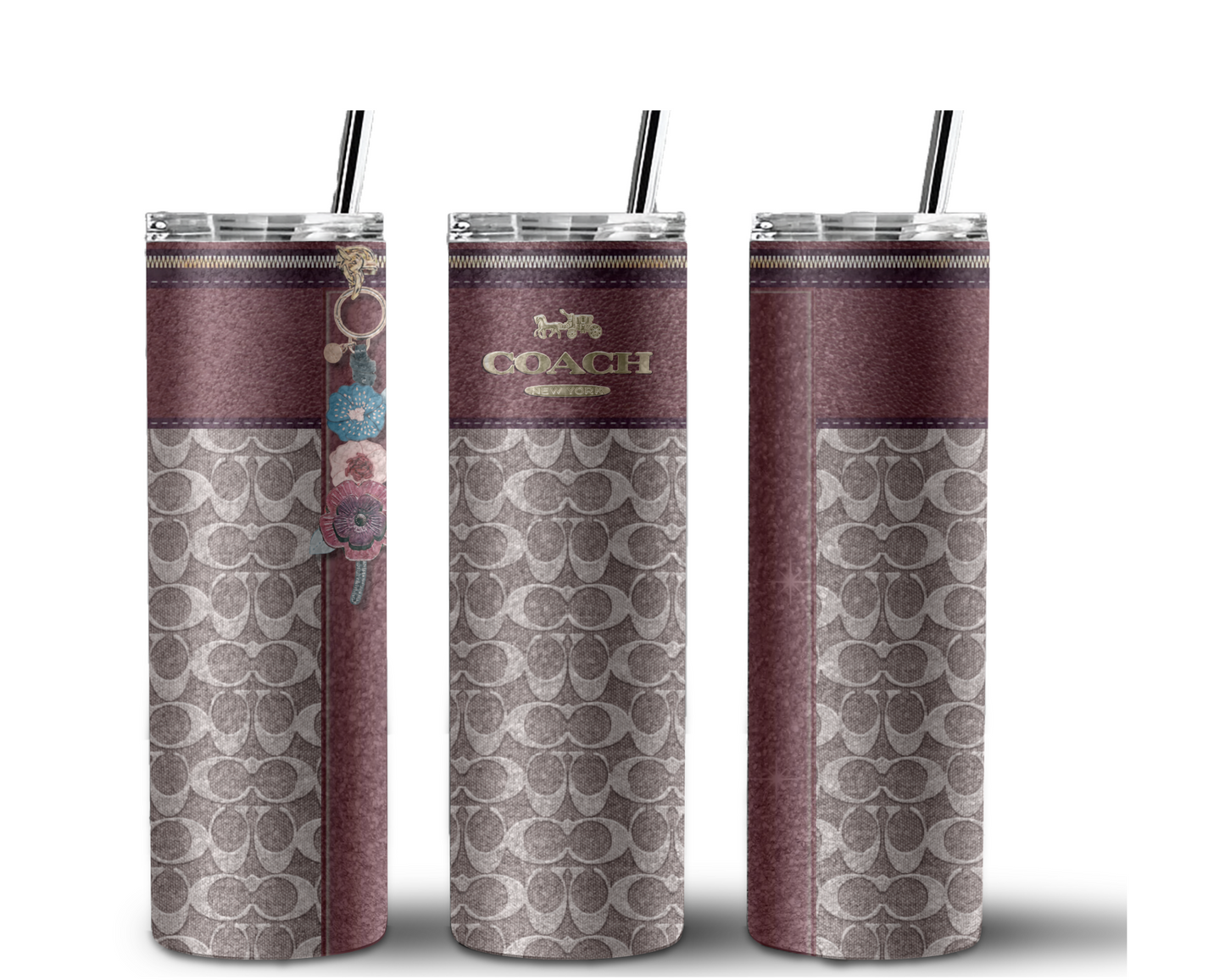 Coach Handbag Inspired Tumbler (163)