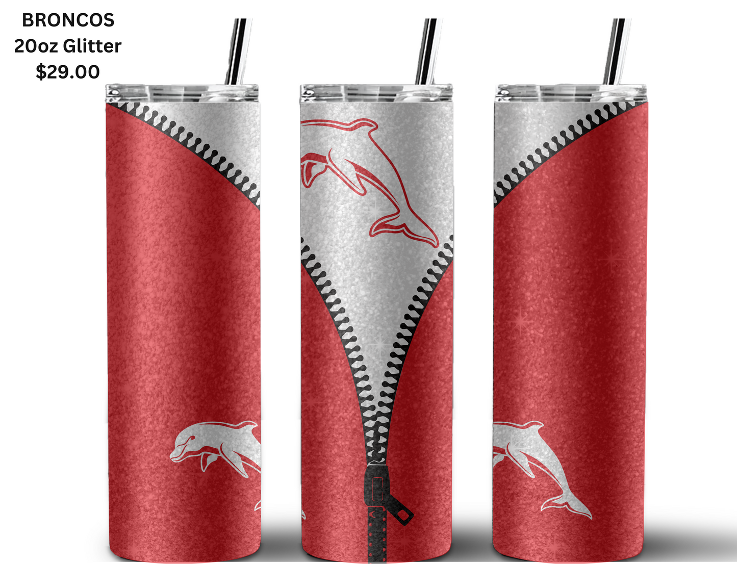 Dolphins NRL Zip Tumbler