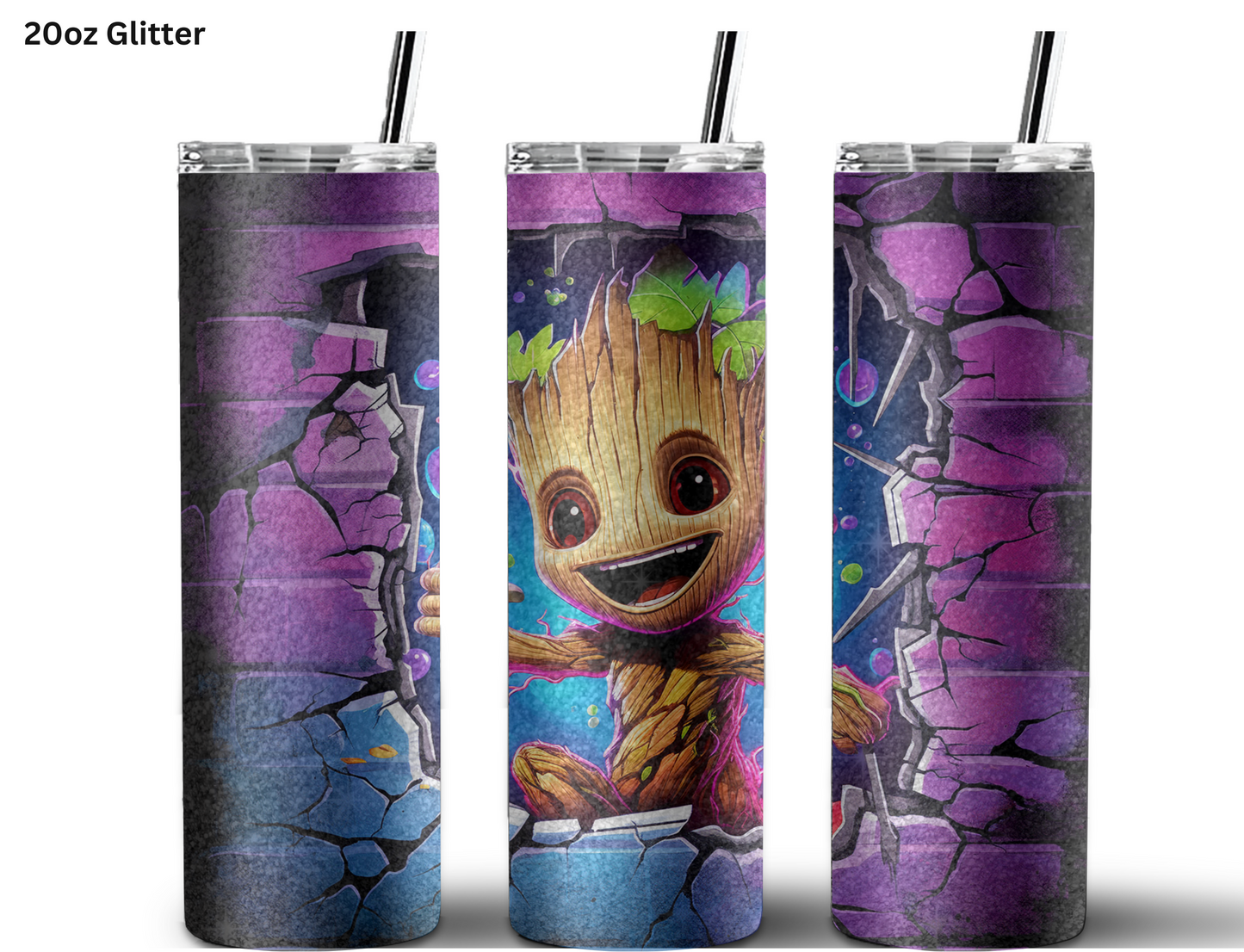 Baby Groot Wall Break Tumbler