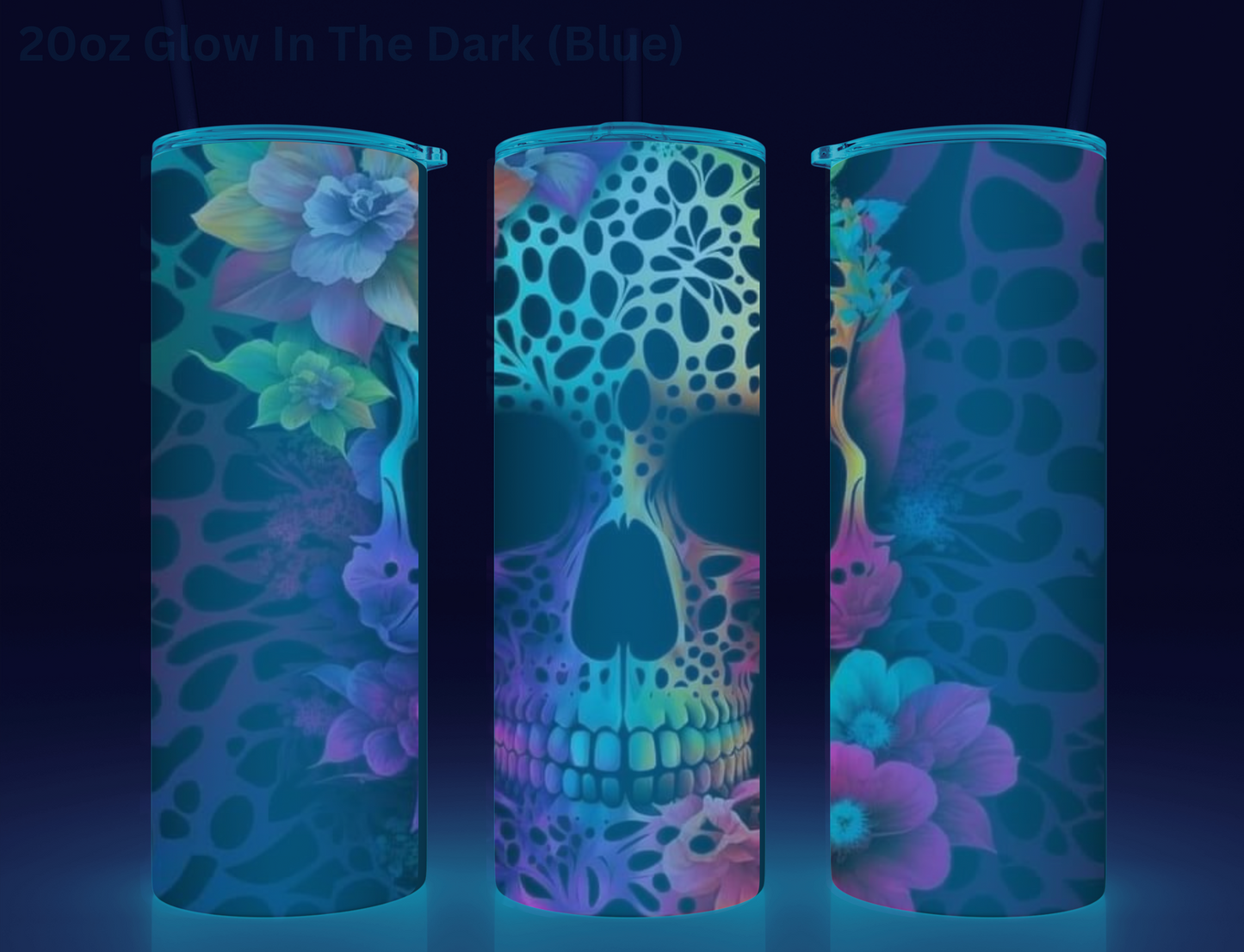 Rainbow Skull Tumbler