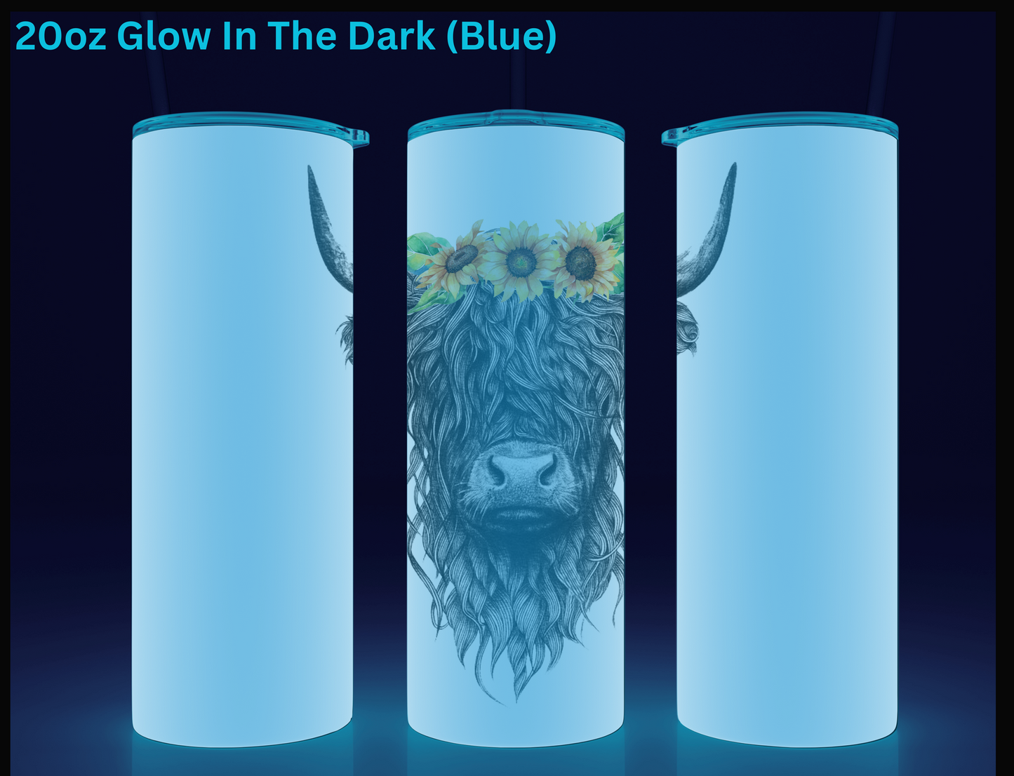 Sophisticated Highlander Cow Tumbler