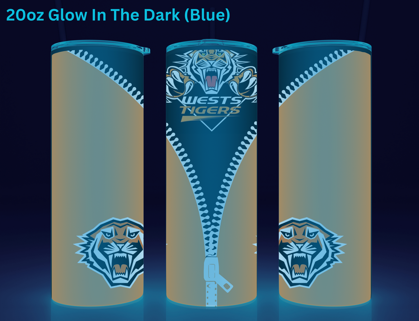 West Tigers NRL Zip Tumbler