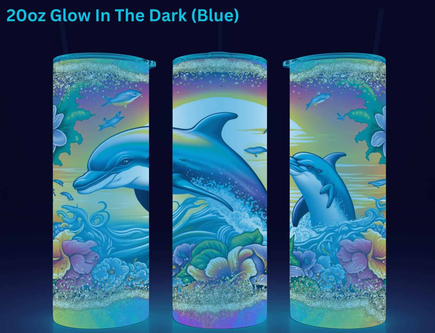 Colorful Dolphin Tumbler