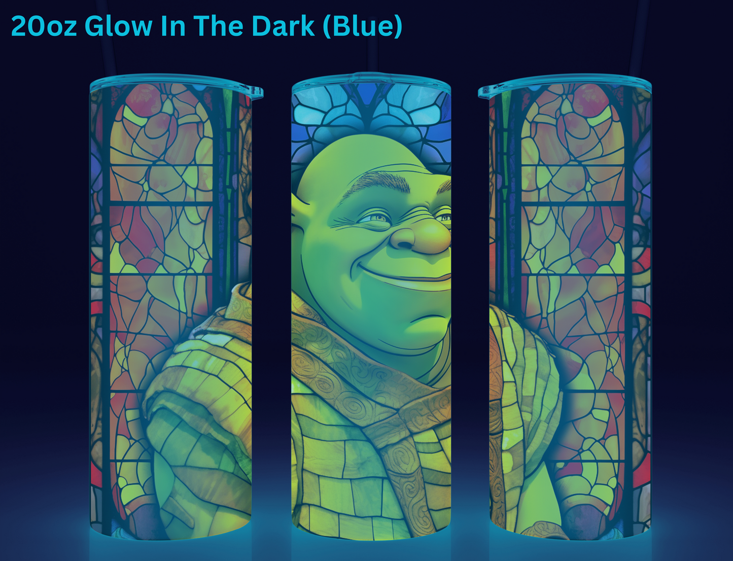 Shrek Stained Glass Tumbler