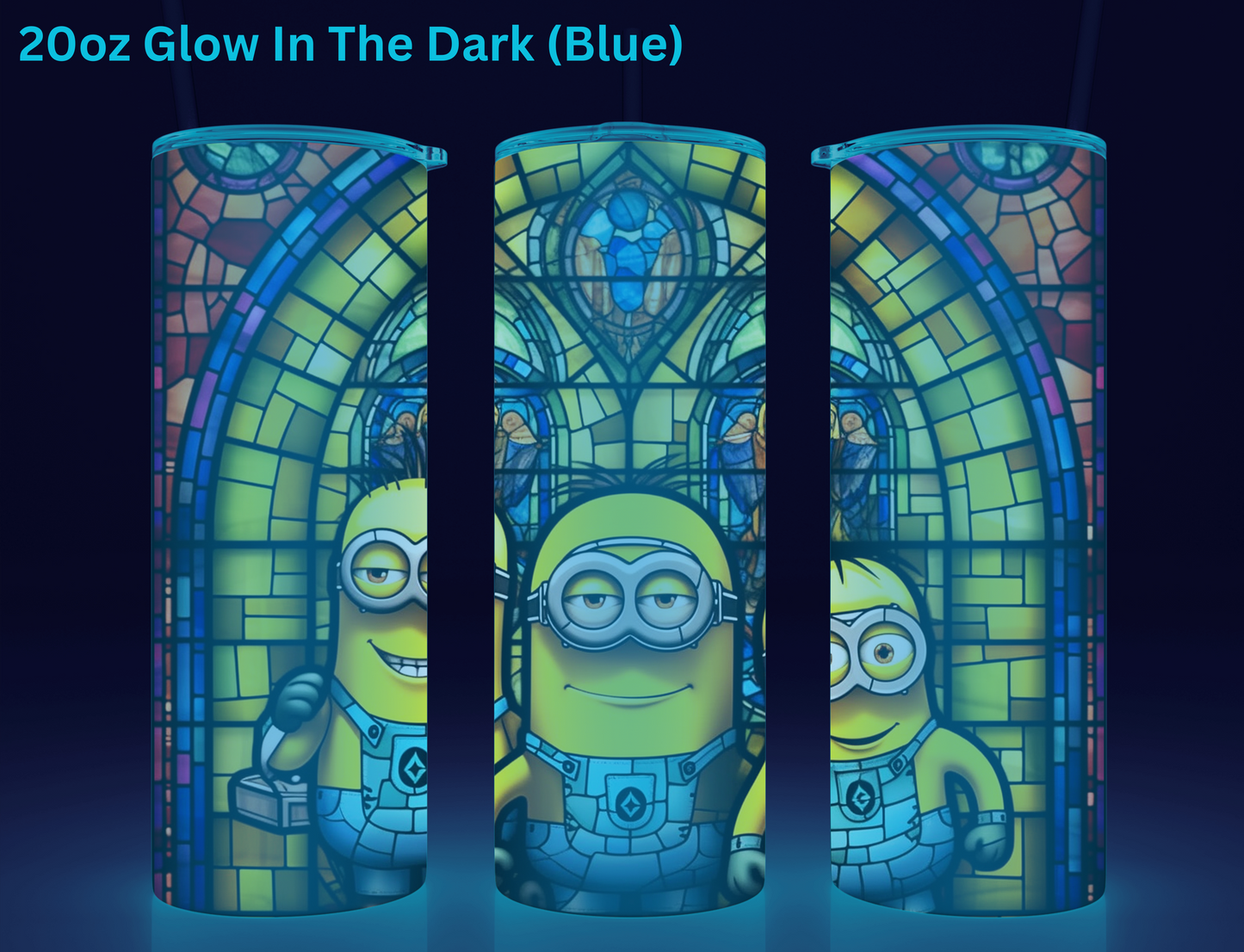 Minions Stained Glass Tumbler