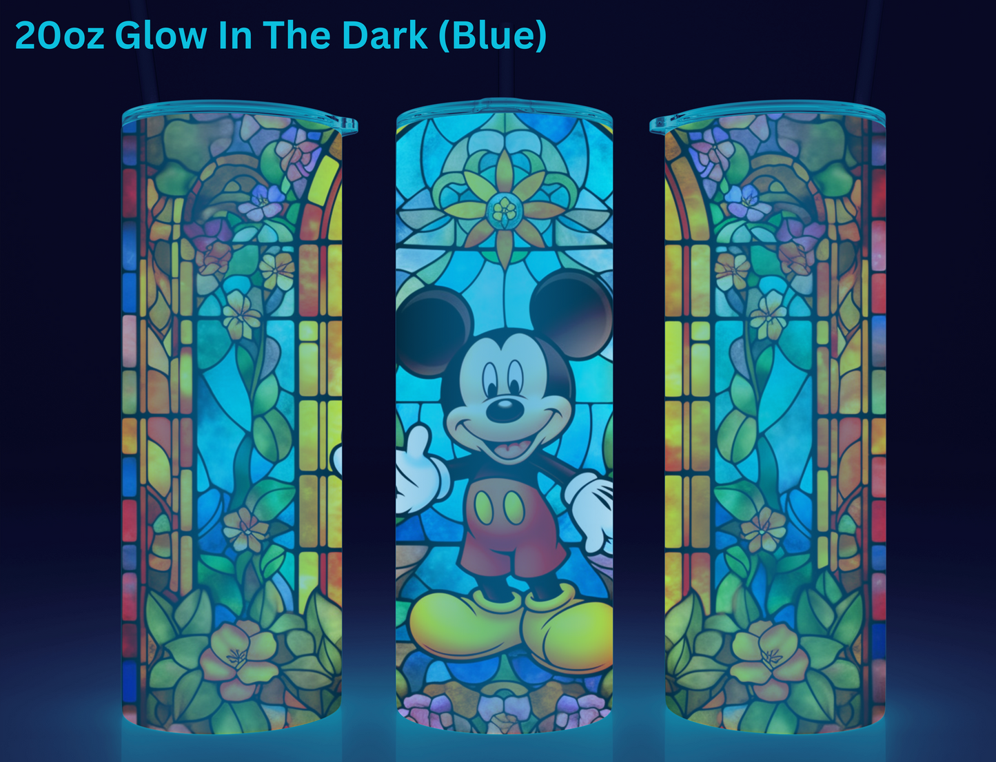 Mickey Stained Glass Tumbler