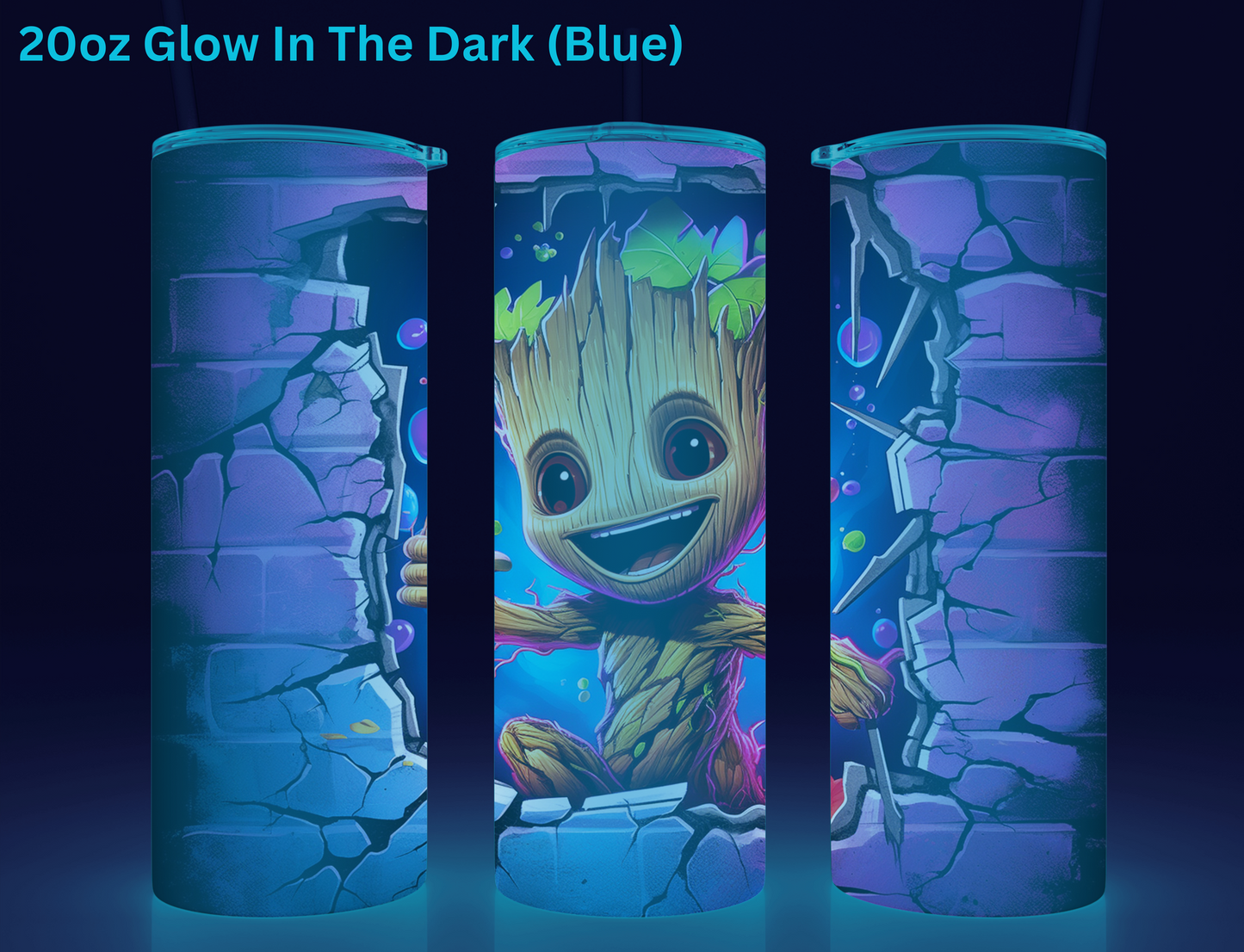 Baby Groot Wall Break Tumbler