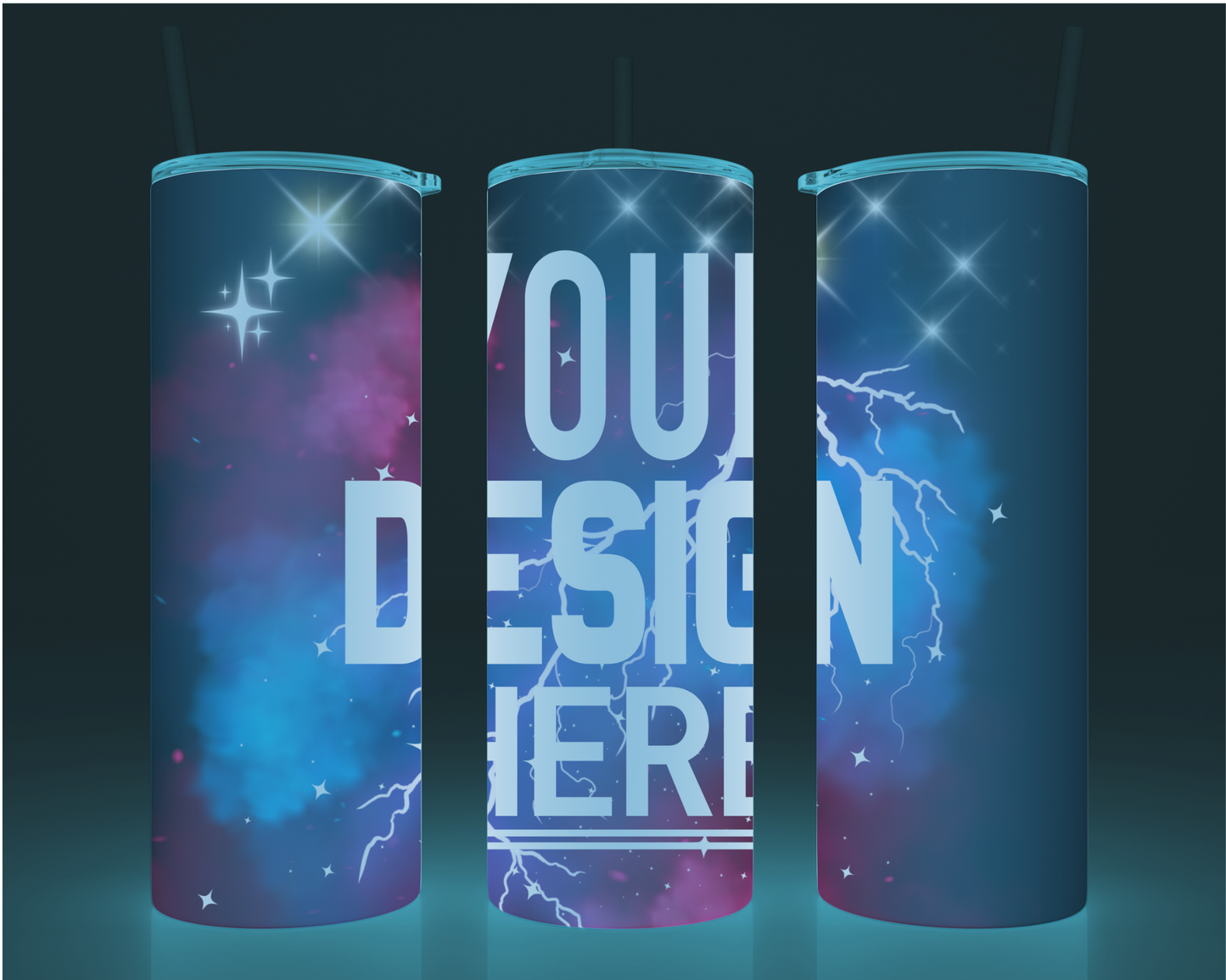 BUILD A CUP - 20oz Stainless Steel Sublimated Glow in the dark Tumbler