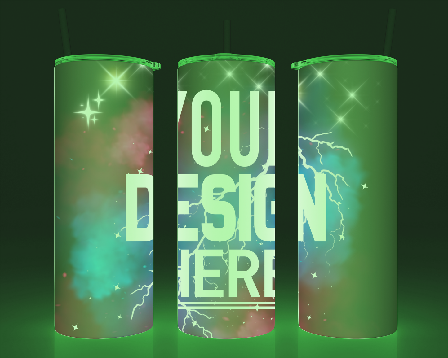 BUILD A CUP - 20oz Stainless Steel Sublimated Glow in the dark Tumbler