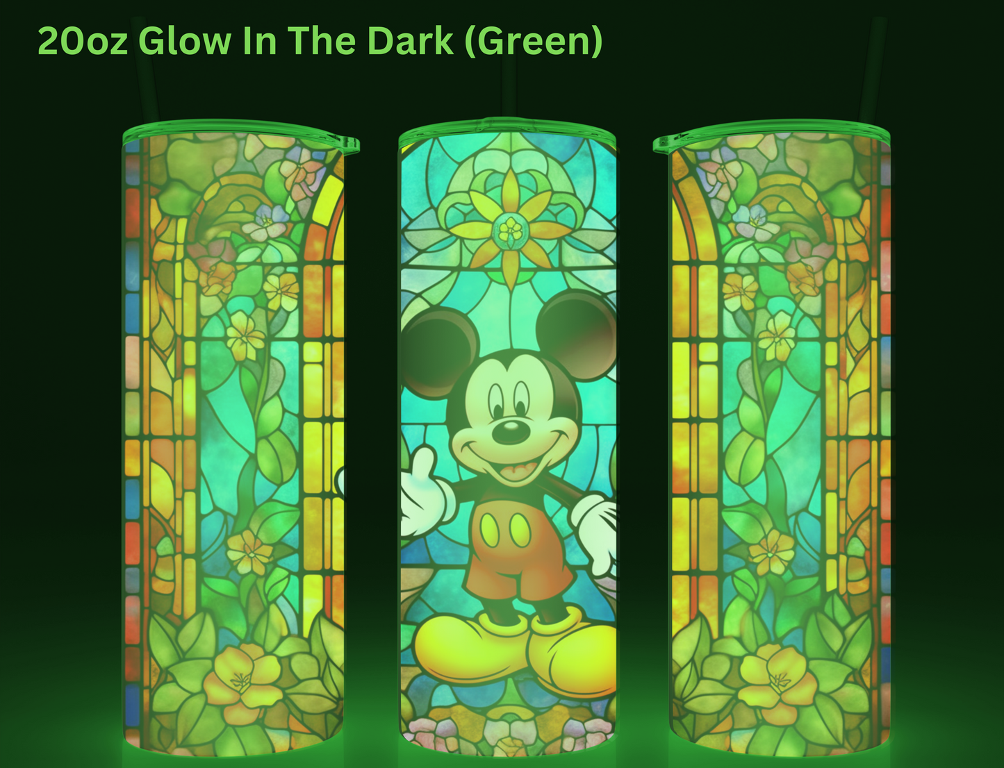 Mickey Stained Glass Tumbler