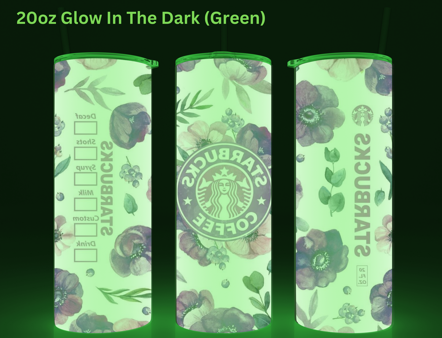 Floral Starbucks (Purple) Tumbler