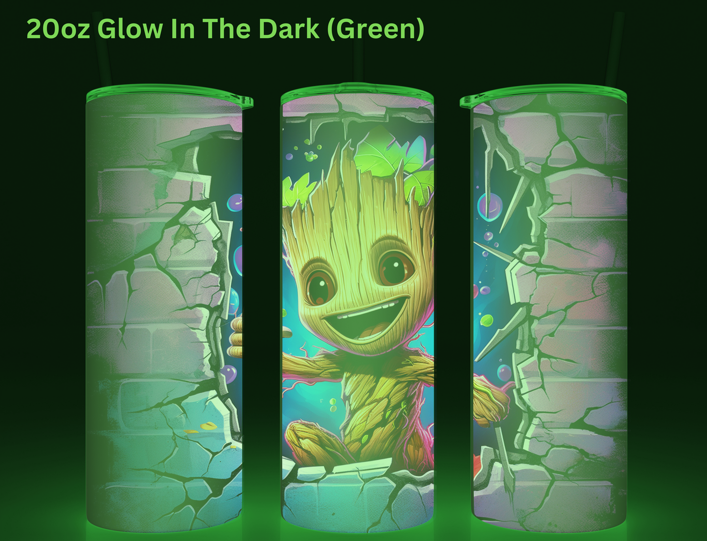 Baby Groot Wall Break Tumbler