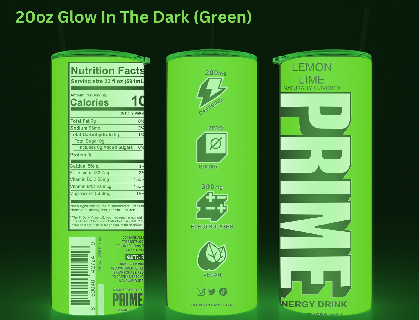 Prime Lemon Lime Tumbler