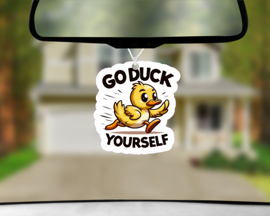 Go Duck Yourself Car Air Freshener