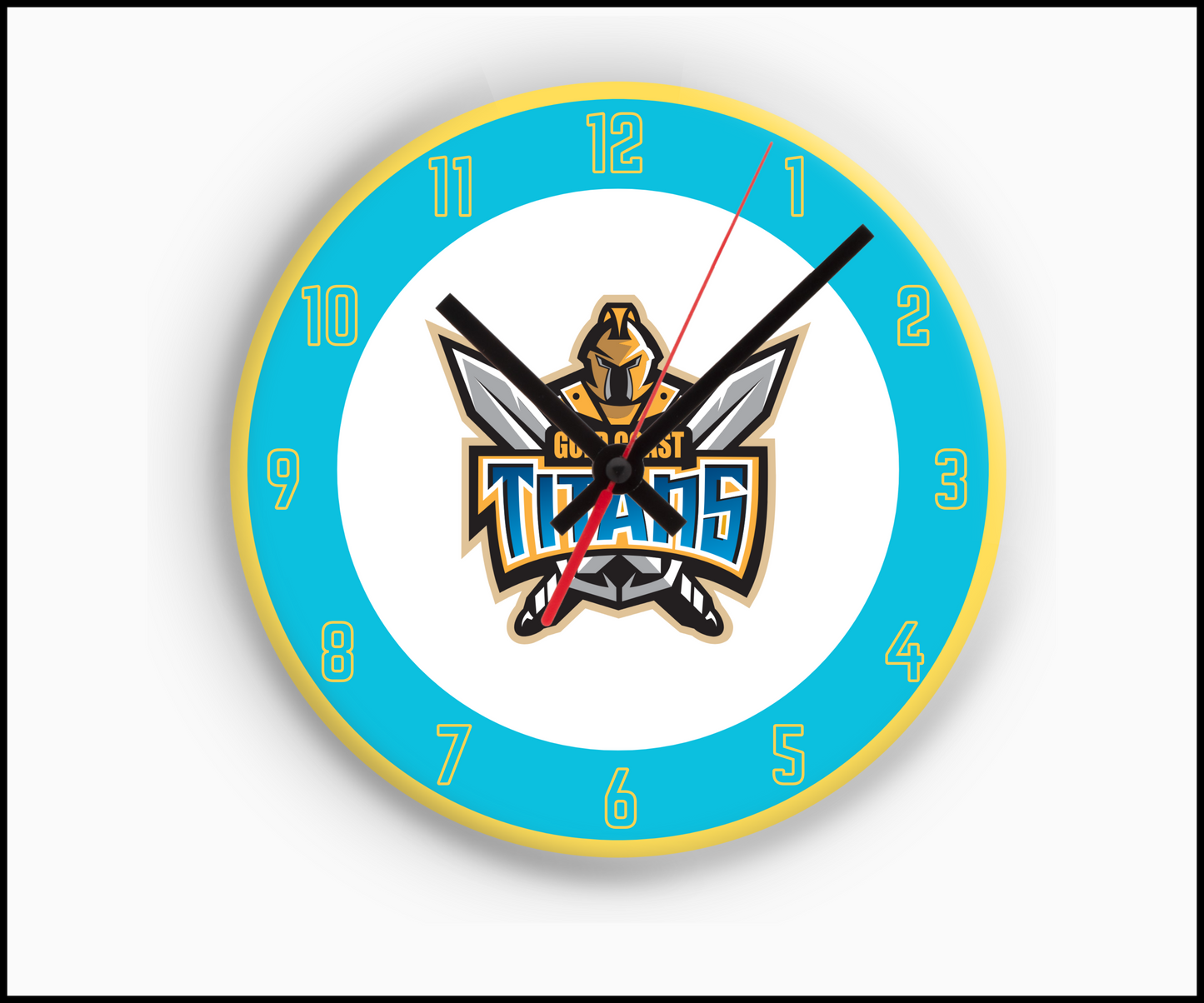 Gold Coast Titans Sublimated Clock (Round)