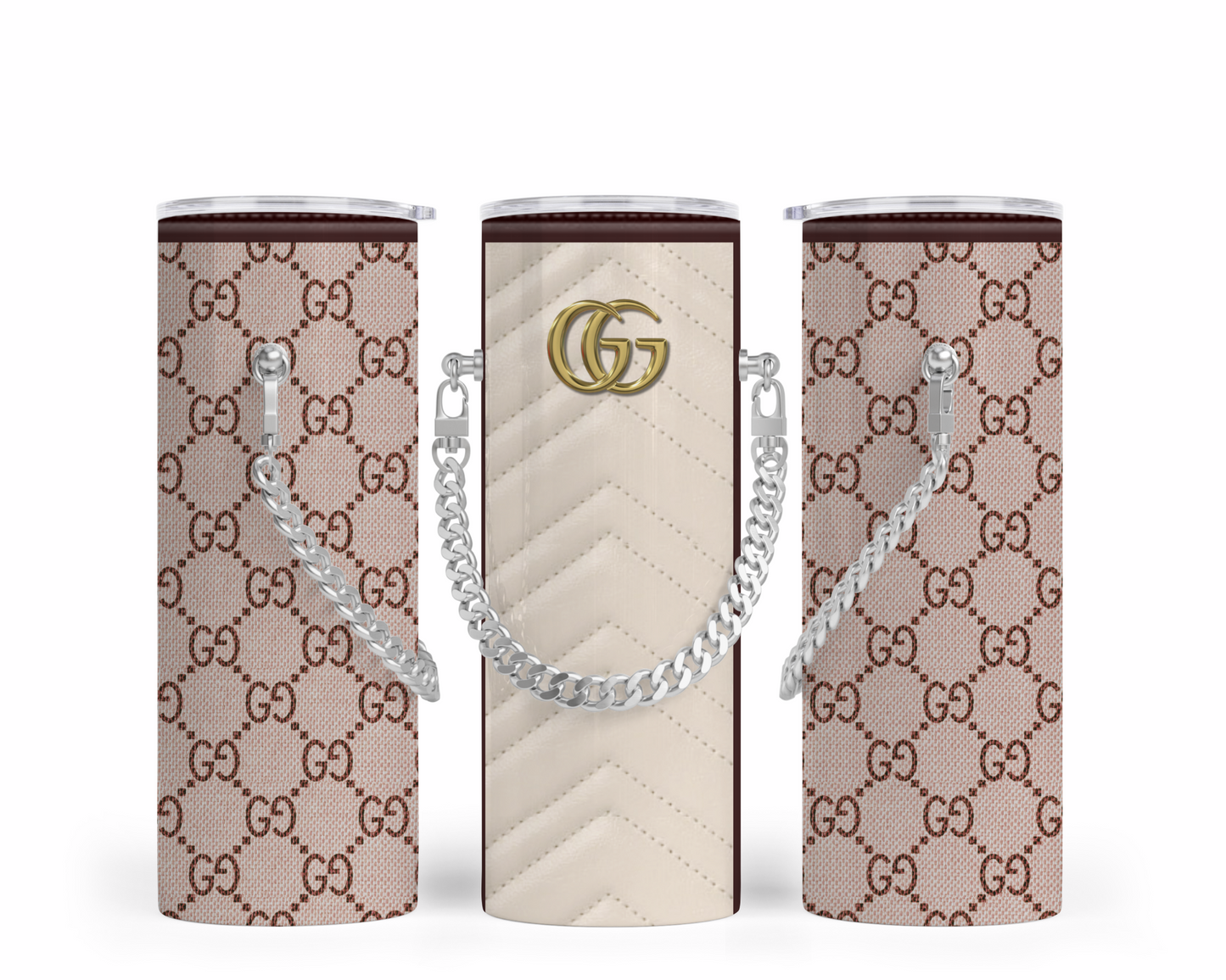 Gucci Handbag Inspired Chain Tumbler (001)