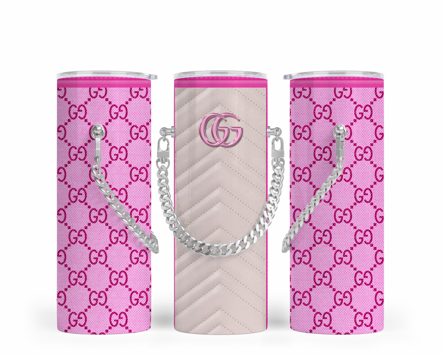 Gucci Handbag Inspired Chain Tumbler (002)