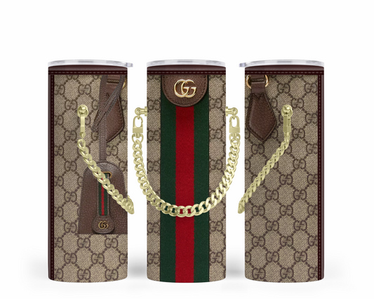 Gucci Handbag Inspired Chain Tumbler (012)