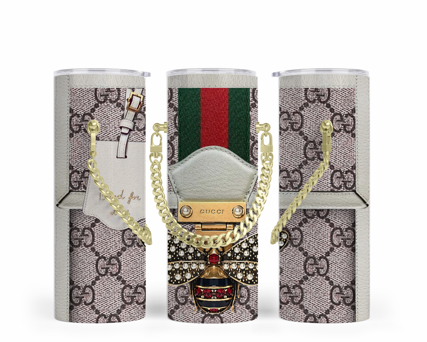 Gucci Handbag Inspired Chain Tumbler (014)