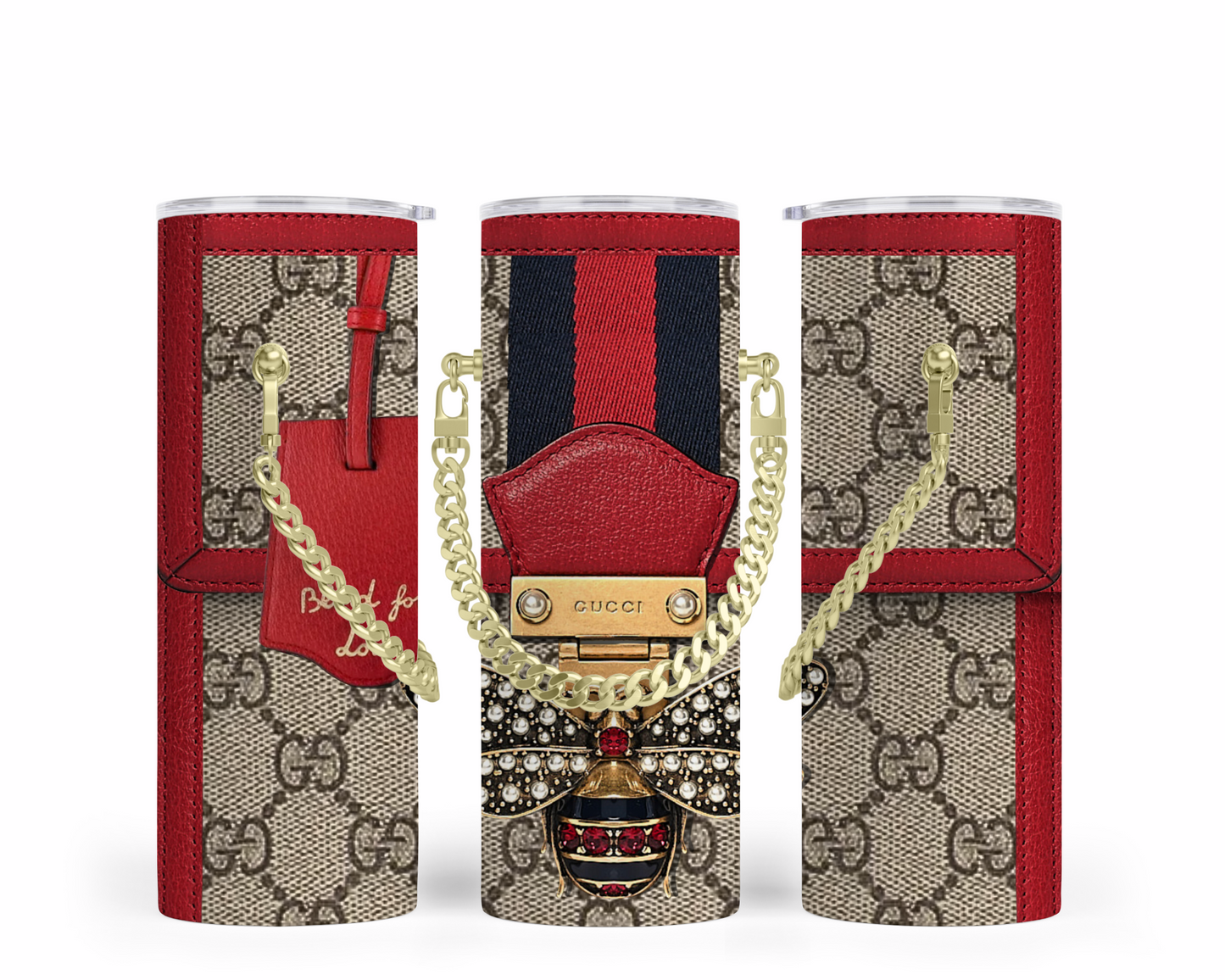 Gucci Handbag Inspired Chain Tumbler (015)