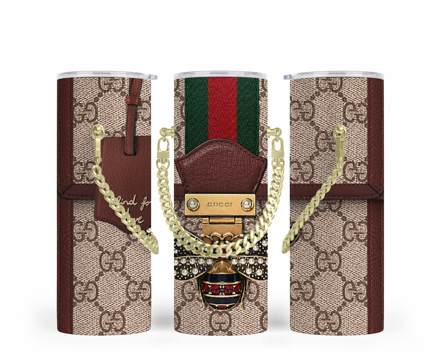 Gucci Handbag Inspired Chain Tumbler (016)