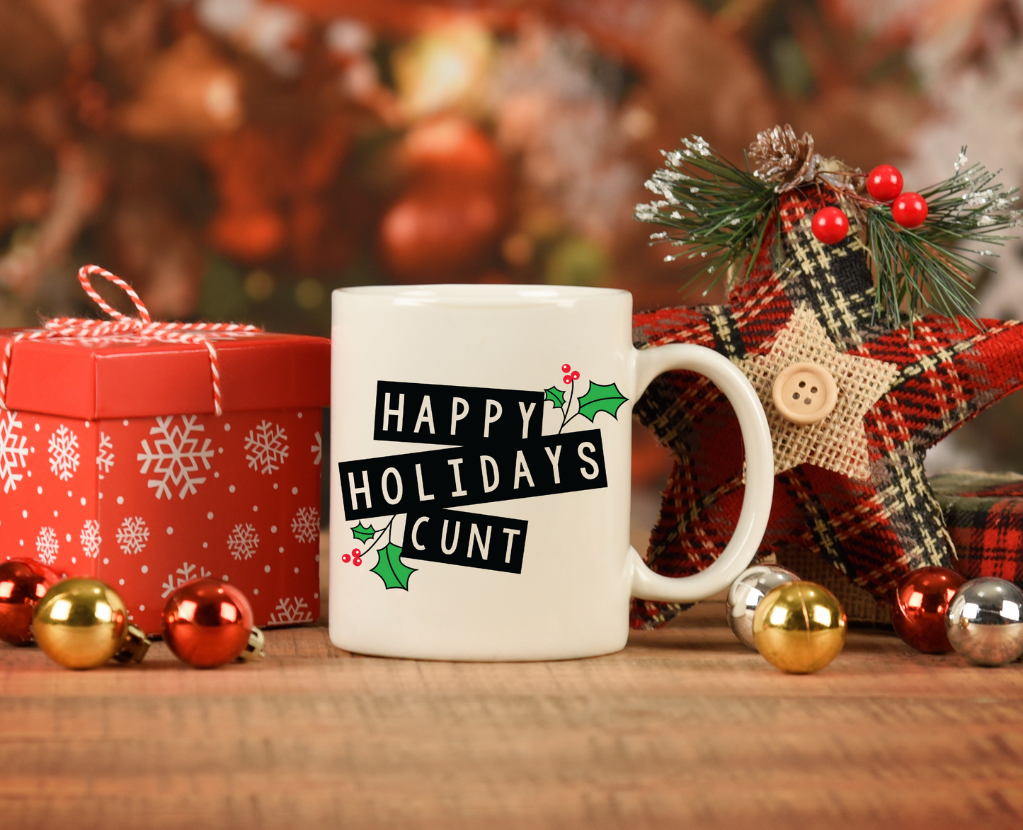 Happy Holidays Ceramic Mug