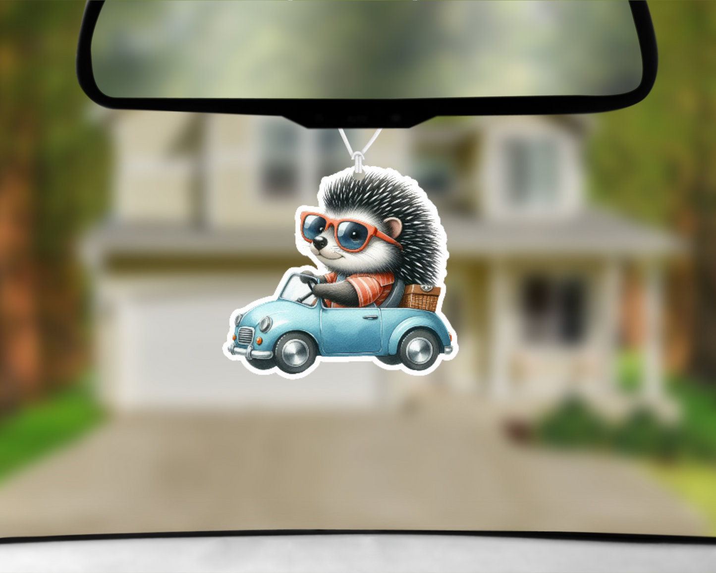 Hedgehog Day Out Car Air Freshener