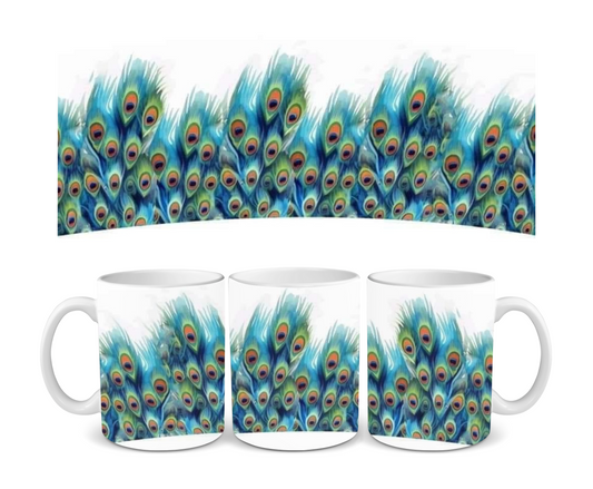 Horny Peacock Ceramic Mug