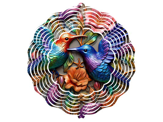 Hummingbirds 3D Wind Spinner