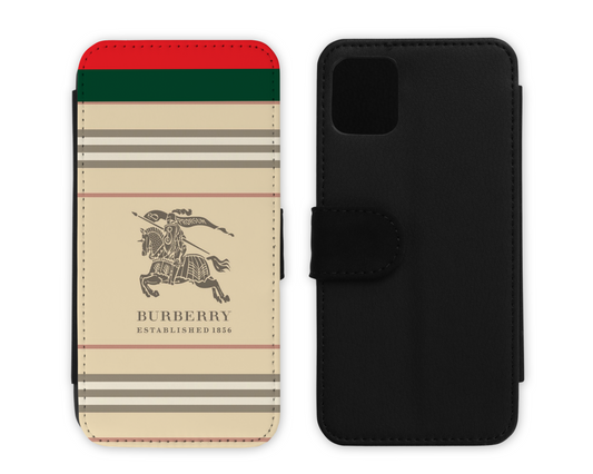 Burberry Inspired Leather Flip Case (001)