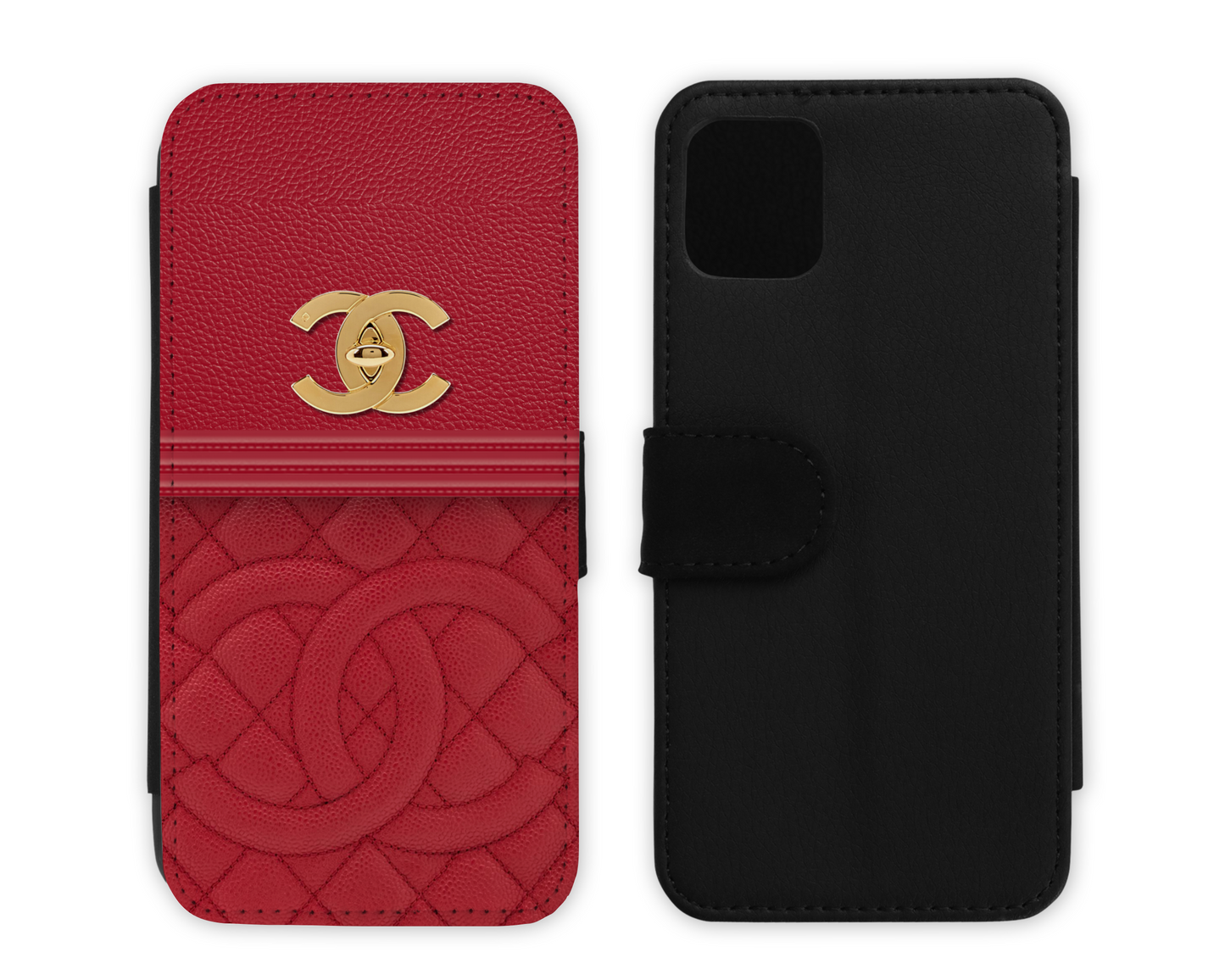 Chanel Inspired Leather Flip Case (005)