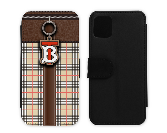 Burberry Inspired Leather Flip Case (002)