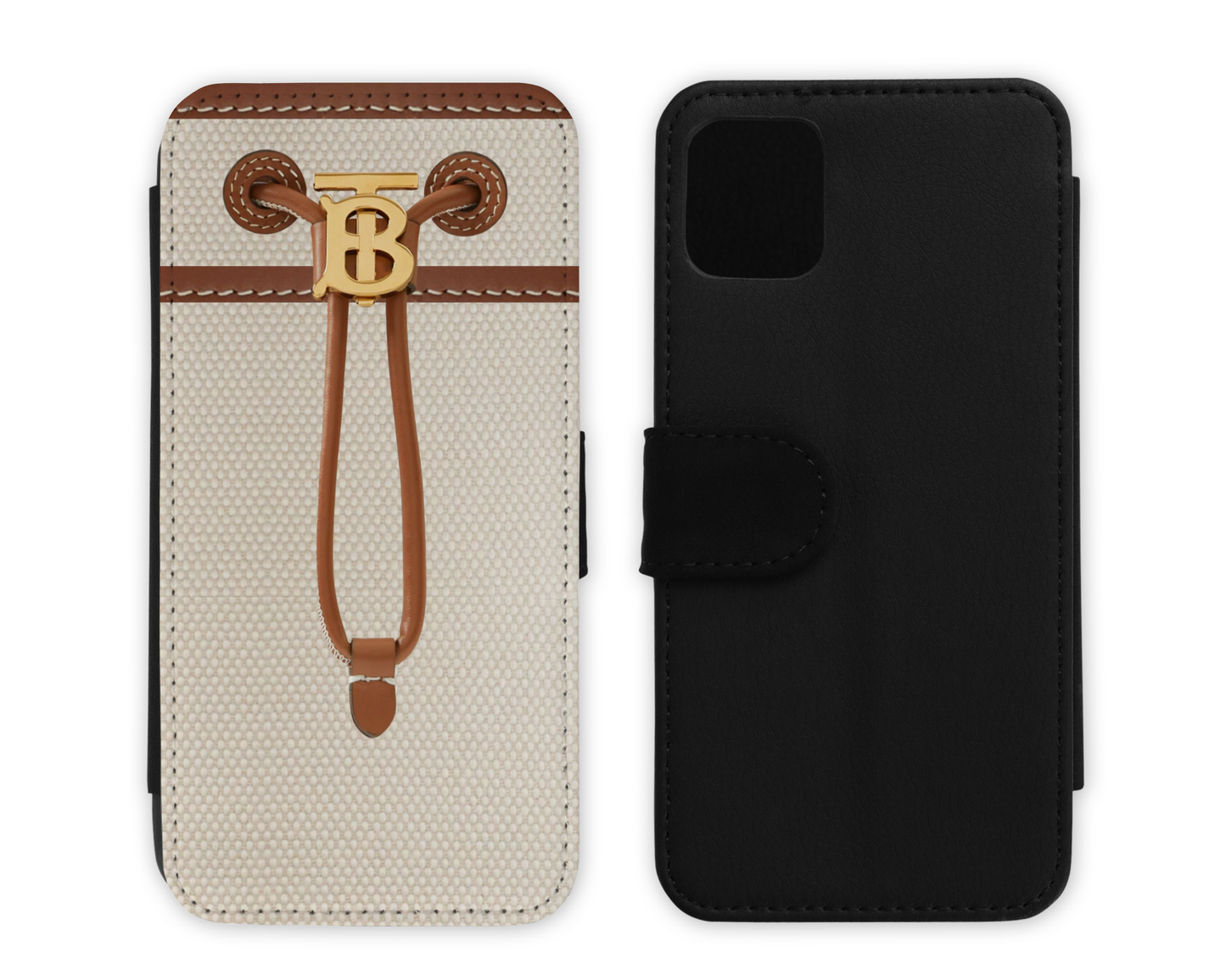 Burberry Inspired Leather Flip Case (011)