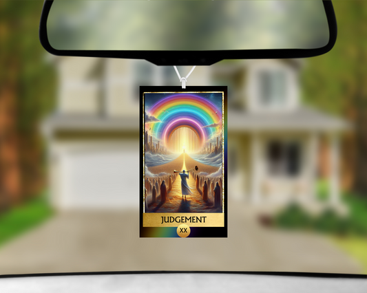 Judgement XX Tarot Card Car Air Freshener