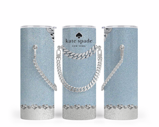 Katie Spade Handbag Inspired Chain Tumbler (007)